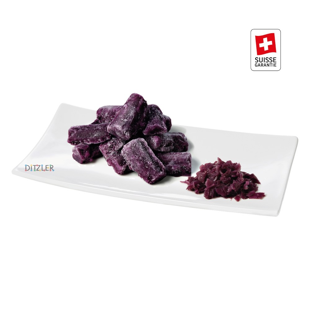 Rotkraut, gekocht, gewürzt in Pellets SG