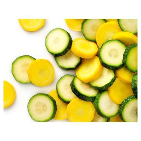 Duo aus grünen und gelben Zucchini