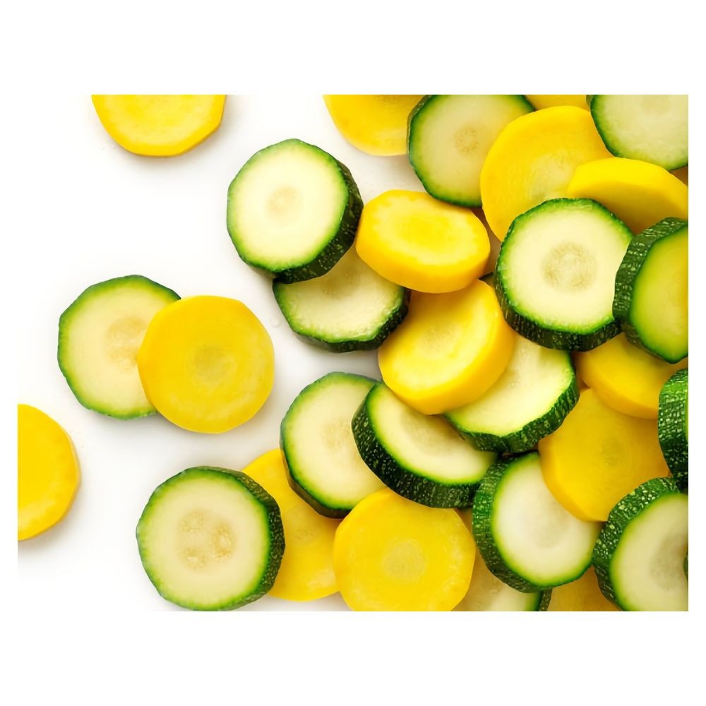 Duo aus grünen und gelben Zucchini