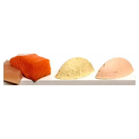 Duo de quenelles truite et saumon mixé (22 gr)