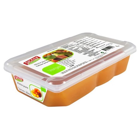 Gelbes Pfirsichpüree