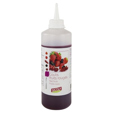 Roten Früchtencoulis FLASCHE